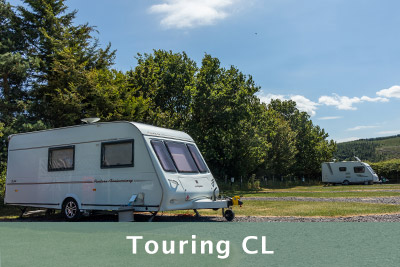 Touring pitches for caravans and motorhomes